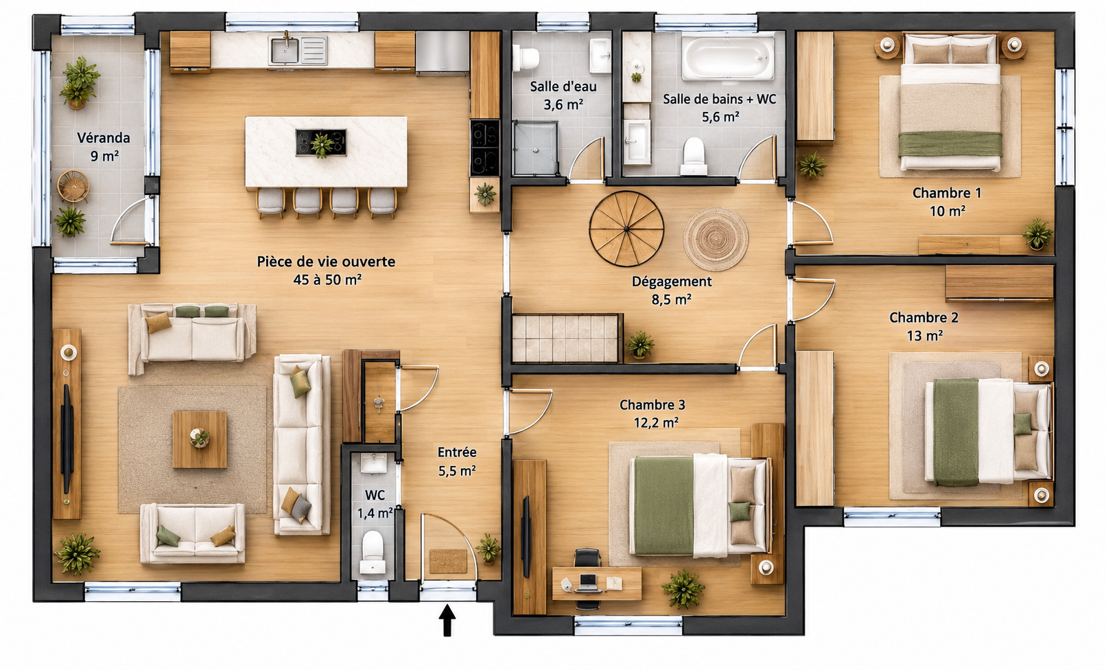 MAISON 130 M² VUE IMPRENABLE